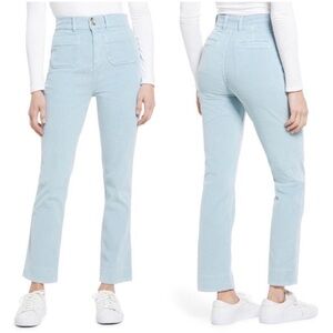 Faherty Portland Blue Corduroy Flare Pants Womens Size 26